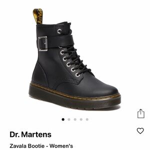 Dr. Martens Women's Black Zavala Combat Boots